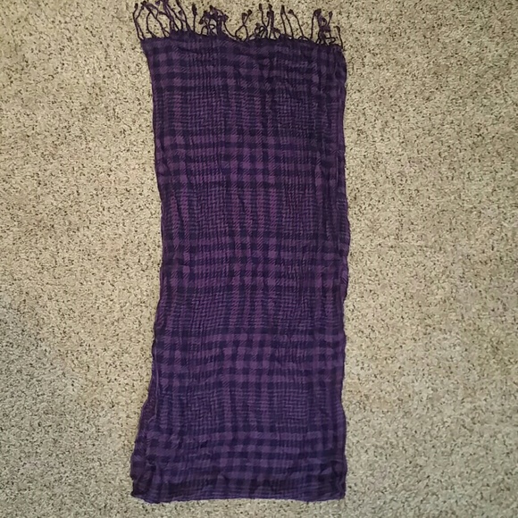 none Accessories - Purple plaid scarf none Accessories - Purple plaid scarf